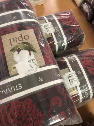 OPAL DAMASK  DESEN BORDO