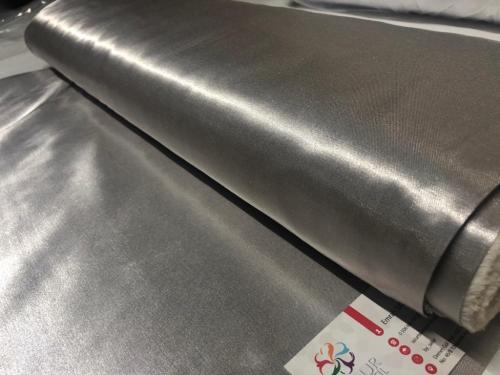 gri parlak pamuk saten