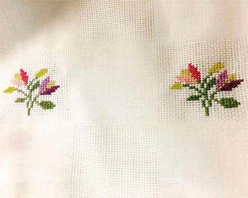 işlenmiş jakarlı linen